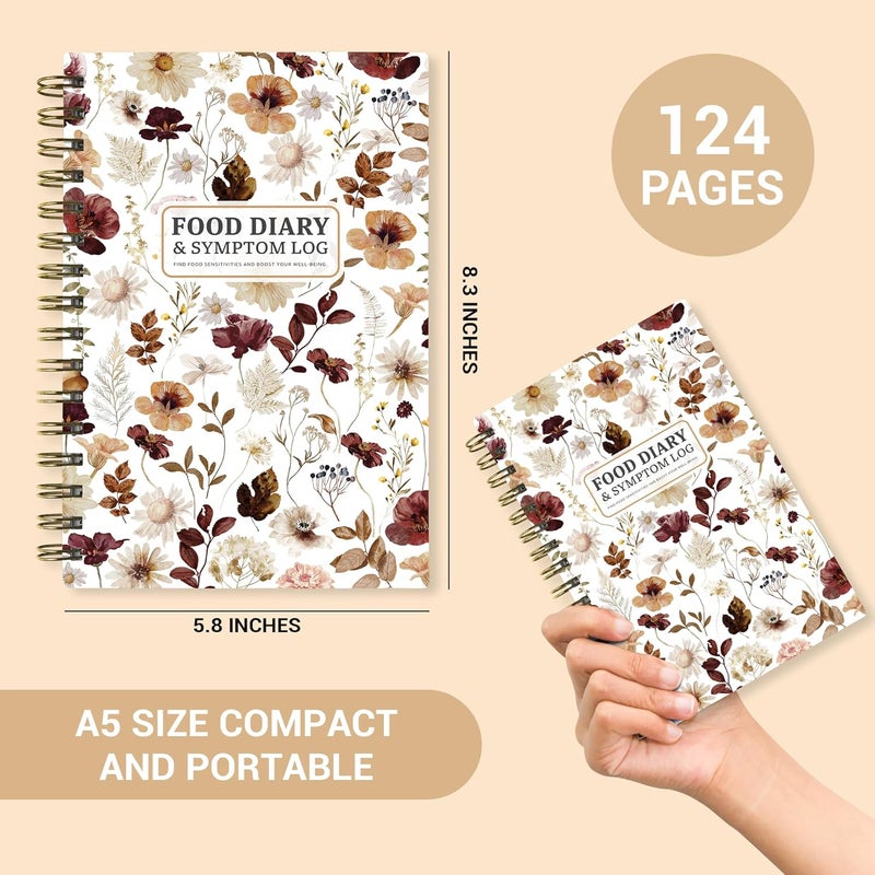 HAMIEW Food Diary and Symptom Log Book for Tracking Meals, Bowel Movements, Sleep, Reactions – Bristol Stool Chart, Notebook Journal for Low FODMAP, IBS, Allergies, Intolerance – Keto, Paleo, Whole30 - Image 5